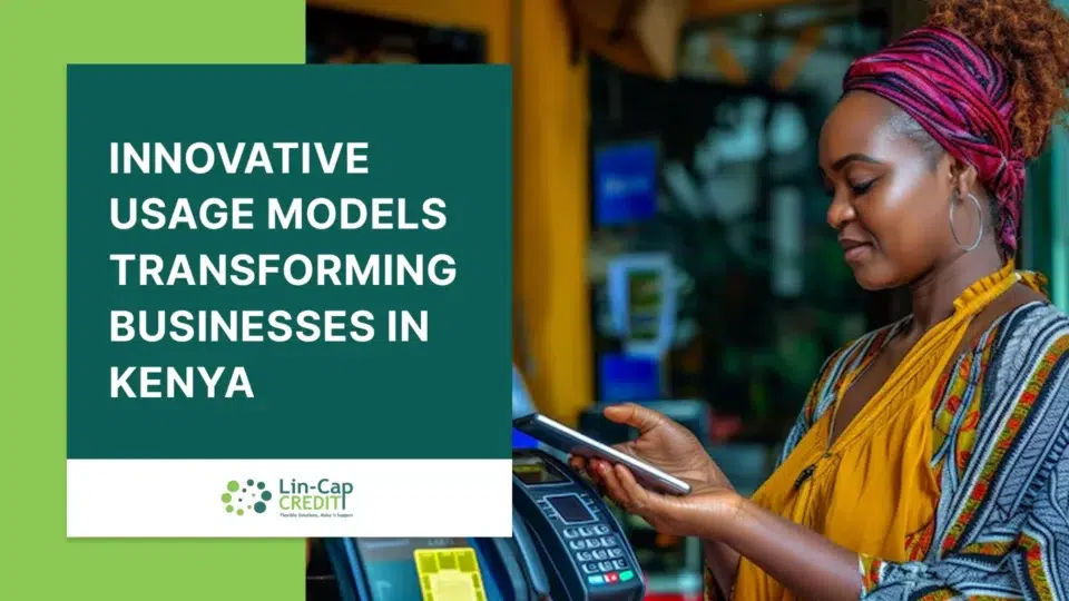 Kenyan woman making a digital mobile payment on a POS machine, illustrating innovative usage models transforming businesses in Kenya.